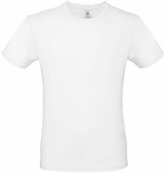 B and C Férfi rövid ujjú póló B&C #E150 T-Shirt -M, Fehér