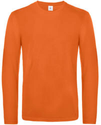 B&C Collection Férfi hosszú ujjú póló B&C #E190 LSL -2XL, Városi narancssárga