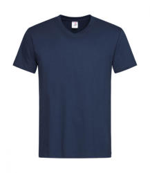 Stedman Férfi rövid ujjú póló Stedman Classic-T V-Neck L, Sötétkék (navy)