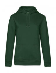 B&C Collection Női kapucnis hosszú ujjú pulóver B and C QUEEN Hooded /women L, Sötétzöld