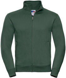 Russell Férfi pulóver hosszú ujjú Russell Europe Men's Authentic Sweat Jacket - XL, Sötétzöld