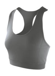 Result Női ujjatlan top Result Women's Impact Softex Crop Top XS (8), Felhő Szürke