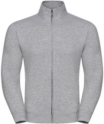 Russell Férfi pulóver hosszú ujjú Russell Europe Men's Authentic Sweat Jacket - XS, Világos Oxford