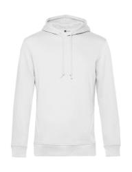 B&C Collection Férfi kapucnis hosszú ujjú organikus pulóver B and C Organic Hooded M, Fehér