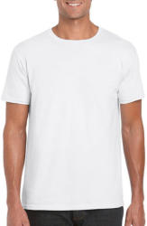 Gildan Férfi póló Rövid ujjú Gildan Softstyle Ring Spun T-Shirt - M, Fehér