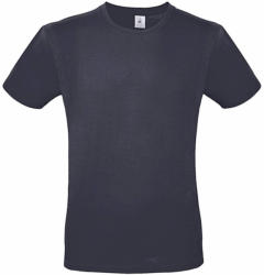 B and C Férfi rövid ujjú póló B&C #E150 T-Shirt -S, Világos sötétkék (navy)