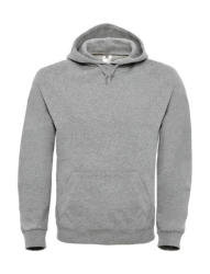 B&C Collection Férfi kapucnis hosszú ujjú pulóver B and C ID. 003 Cotton Rich Hooded Sweatshirt L, Heather szürke