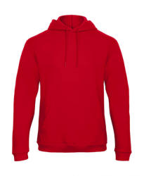 B&C Collection Férfi kapucnis hosszú ujjú pulóver B and C ID. 203 50/50 Hooded Sweatshirt Unisex 4XL, Piros
