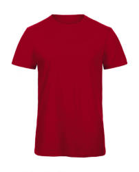 B and C Férfi rövid ujjú organikus felső B and C Organic Inspire Slub /men T-shirt S, Chic Piros