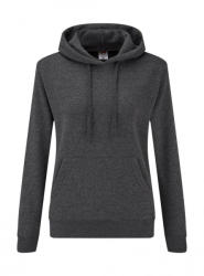 Fruit of the Loom Női kapucnis hosszú ujjú pulóver Fruit of the Loom Ladies' Classic Hooded Sweat 2XL, Sötét heather szürke