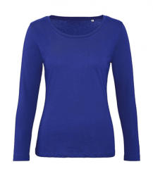 B&C Collection Női hosszú ujjú organikus póló B and C Organic Inspire LSL T /women T-shirt XS, Kobalt