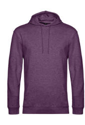 B&C Collection Férfi kapucnis hosszú ujjú pulóver B and C #Hoodie French Terry L, Heather Lila