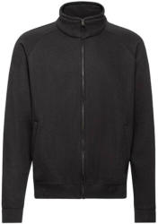 Fruit of the Loom Férfi Pulóver Hosszú ujjú Fruit of the Loom Classic Sweat Jacket - L, Fekete