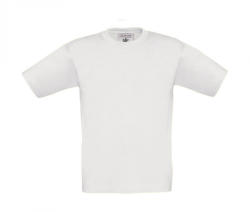 B&C Collection Gyerek rövid ujjú póló B and C Exact 150/kids T-Shirt 12/14 (152/164), Fehér