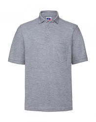 Russell Europe Férfi rövid ujjú galléros póló munkaruha Russell Europe Heavy Duty Workwear Polo XS, Világos Oxford