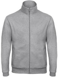 B&C Collection Férfi Felső hosszú ujjú B&C Full Zip Sweatjacket Unisex - WUI26 - L, Heather szürke