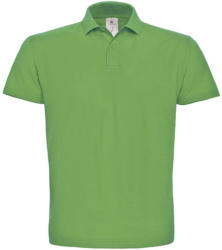 B and C Férfi galléros póló rövid ujjú B&C Piqué Polo Shirt - PUI10 - XS, Igazi zöld