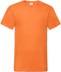 Fruit of the Loom Férfi póló Rövid ujjú Fruit of the Loom Valueweight V-Neck-Tee - M, Narancssárga