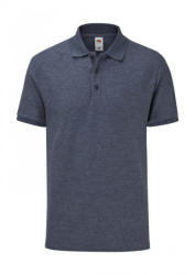 Fruit of the Loom Uniszex rövid ujjú galléros póló Fruit of the Loom 65/35 Tailored Fit Polo 2XL, Vintage Heather Sötétkék