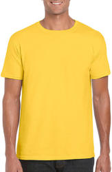 Gildan Férfi póló Rövid ujjú Gildan Softstyle Ring Spun T-Shirt - S, Daisy (százszorszép sárga)