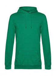 B&C Collection Férfi kapucnis hosszú ujjú pulóver B and C #Hoodie French Terry 3XL, Kelly zöld