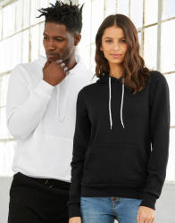 Bella+Canvas Uniszex kapucnis hosszú ujjú pulóver Bella Canvas Unisex Poly-Cotton Pullover Hoodie XS, Fehér