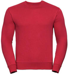 Russell Férfi pulóver hosszú ujjú Russell Europe Authentic Set-In Sweatshirt - M, Piros