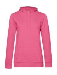 B&C Collection Női kapucnis hosszú ujjú pulóver B and C #Hoodie /women French Terry M, Rózsaszín Fizz