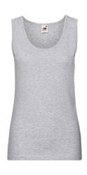 Fruit of the Loom Női ujjatlan póló Fruit of the Loom Ladies' Valueweight Vest 2XL (18), Heather szürke