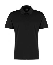 Kustom Kit Férfi rövid ujjú galléros póló Kustom Kit Regular Fit Cooltex Plus Micro Mesh Polo 3XL, Fekete