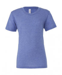 Bella Canvas Uniszex rövid ujjú póló Bella Canvas Unisex Triblend Short Sleeve Tee XL, Kék Triblend