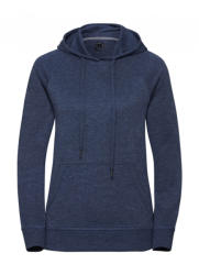 Russell Női kapucnis hosszú ujjú felső Russell Europe Ladies' HD Hooded Sweat XS, Világos sötétkék marl