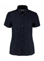 Kustom Kit Női rövid ujjú blúz Kustom Kit Women's Tailored Fit Workwear Oxford Shirt SSL 2XL (18), French Sötétkék (navy)