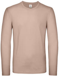 B&C Collection Férfi hosszú ujjú póló B&C #E150 LSL -L, Millenáris rózsaszín