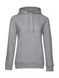 B&C Collection Női kapucnis hosszú ujjú pulóver B and C QUEEN Hooded /women L, Heather szürke