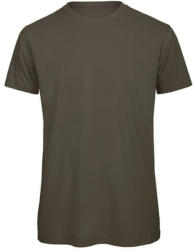 B and C Férfi rövid ujjú póló B&C Inspire T/men T-Shirt -S, Khaki zöld