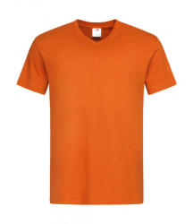 Stedman Férfi rövid ujjú póló Stedman Classic-T V-Neck XL, Narancssárga