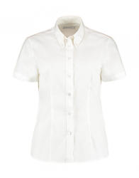 Kustom Kit Női rövid ujjú blúz Kustom Kit Women's Tailored Fit Premium Oxford Shirt SSL 2XL, Fehér