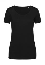 Stedman Női rövid ujjú felső Stedman Finest Cotton-T Women M, Opál fekete