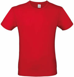 B and C Férfi rövid ujjú póló B&C #E150 T-Shirt -XL, Piros