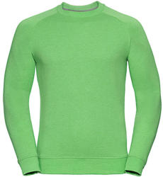 Russell Férfi pulóver hosszú ujjú Russell Europe Men's HD Raglan Sweat - XL, Green Marl