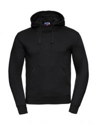 Russell Férfi kapucnis hosszú ujjú pulóver Russell Europe Men's Authentic Hooded Sweat XS, Fekete