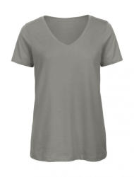 B and C Női rövid ujjú organikus felső B and C Organic Inspire V /women T-Shirt L, Világos szürke