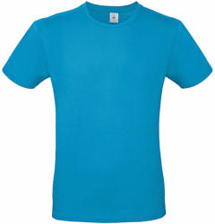 B and C Férfi rövid ujjú póló B&C #E150 T-Shirt -S, Atoll kék