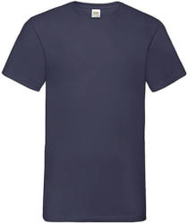 Fruit of the Loom Férfi póló Rövid ujjú Fruit of the Loom Valueweight V-Neck-Tee - 2XL, Sötétkék (navy)