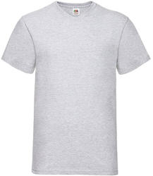Fruit of the Loom Férfi póló Rövid ujjú Fruit of the Loom Valueweight V-Neck-Tee - S, Heather szürke
