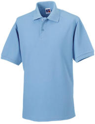 Russell Europe Férfi galléros munkaruha Russel Hard Wearing Polo Shirt 4XL-ig - 3XL, Ég kék