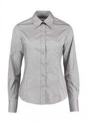 Kustom Kit Női hosszú ujjú blúz Kustom Kit Women's Tailored Fit Premium Oxford Shirt 3XL, Ezüstszürke