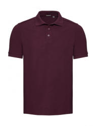 Russell Europe Férfi rövid ujjú felső Russell Europe Men's Tailored Stretch Polo S, Burgundi vörös