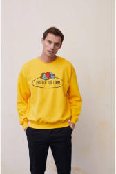 Fruit of the Loom Férfi hosszú ujjú felső Fruit of the Loom Vintage Sweat Set In Large Logo Print L, Fehér